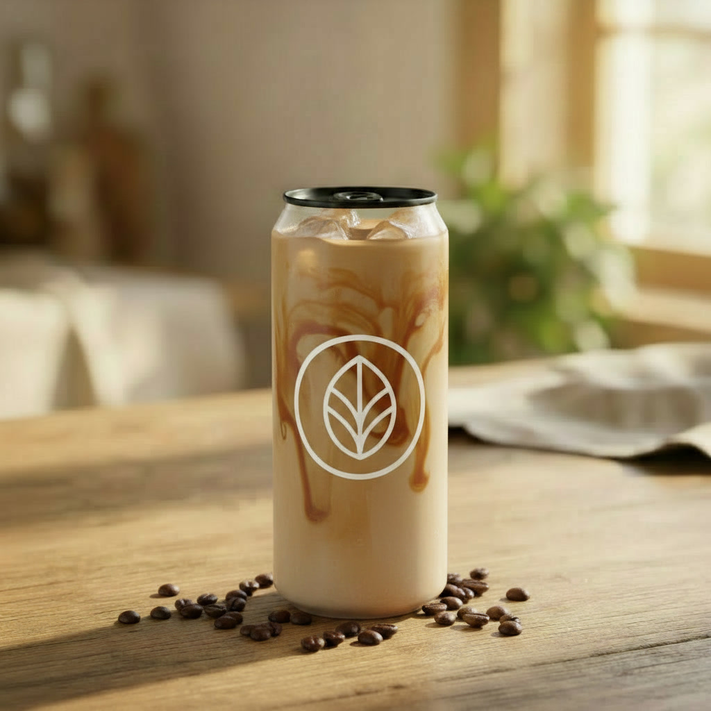 Caramel Latte crafted beverage can