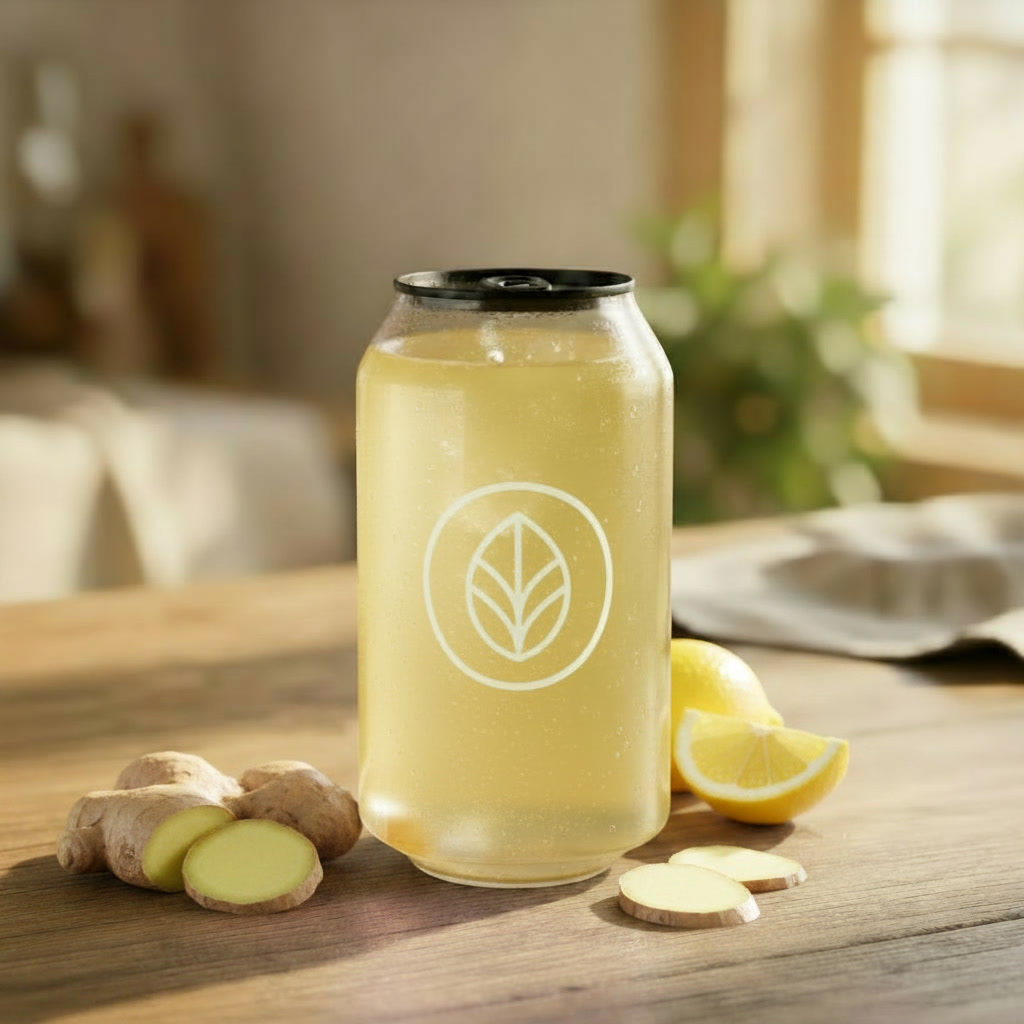 Ginger Lemonade crafted beverage can