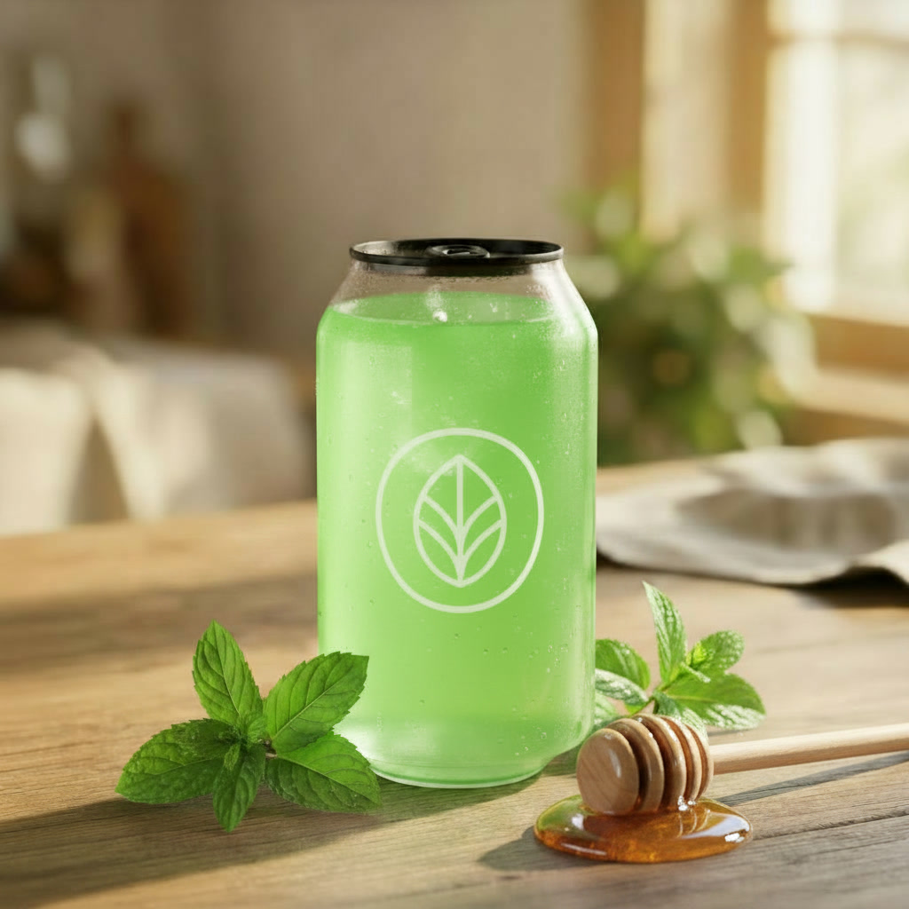 Mint Honey crafted beverage can